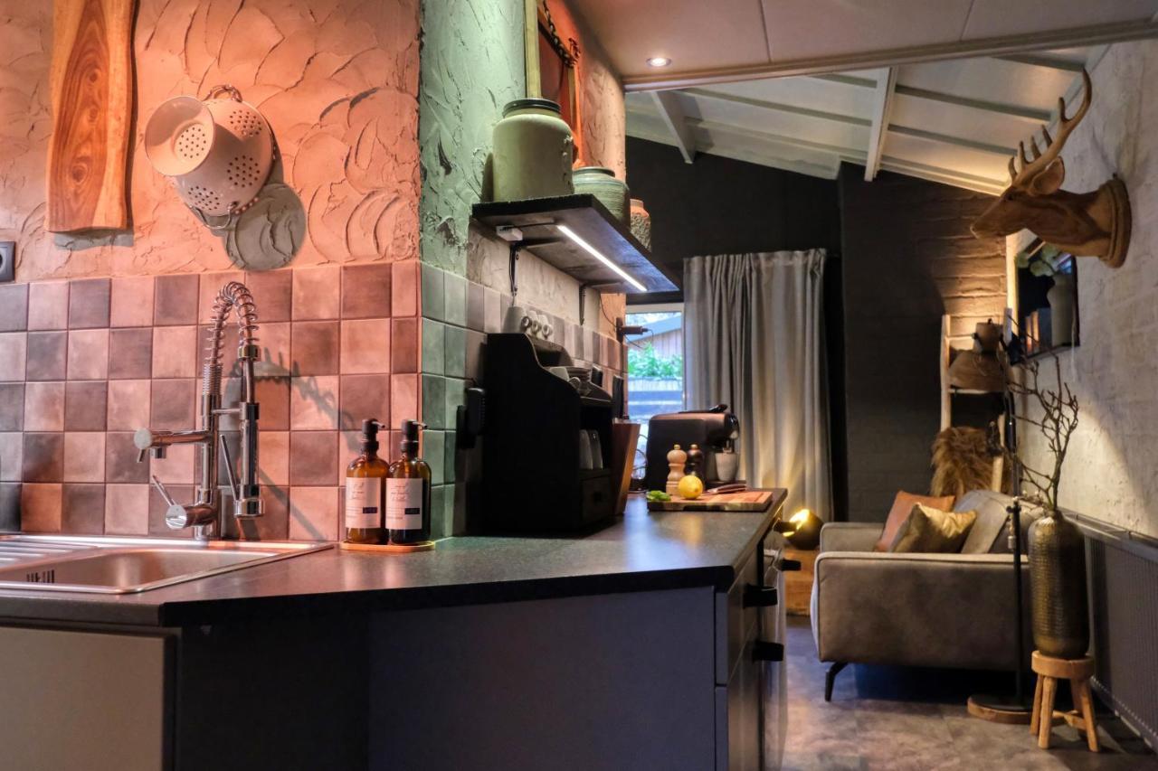 Lodge In Een Bosrijke Omgeving Met Hottub & Sauna Opt Rheezerveen 외부 사진