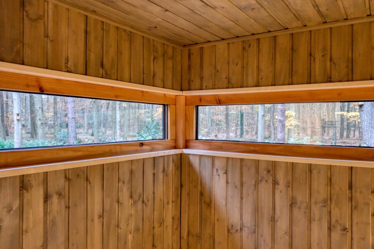 Lodge In Een Bosrijke Omgeving Met Hottub & Sauna Opt Rheezerveen 외부 사진
