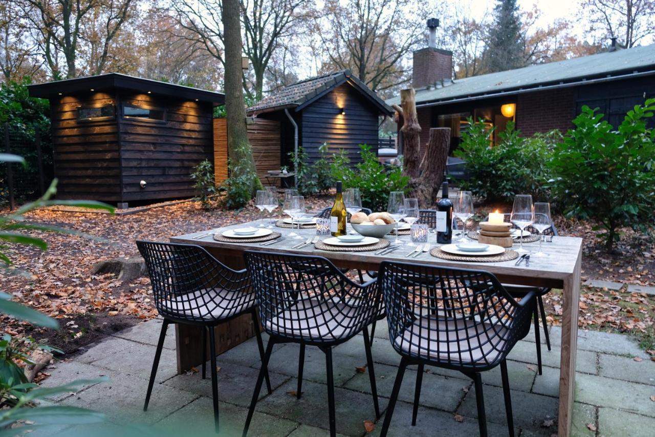 Lodge In Een Bosrijke Omgeving Met Hottub & Sauna Opt Rheezerveen 외부 사진